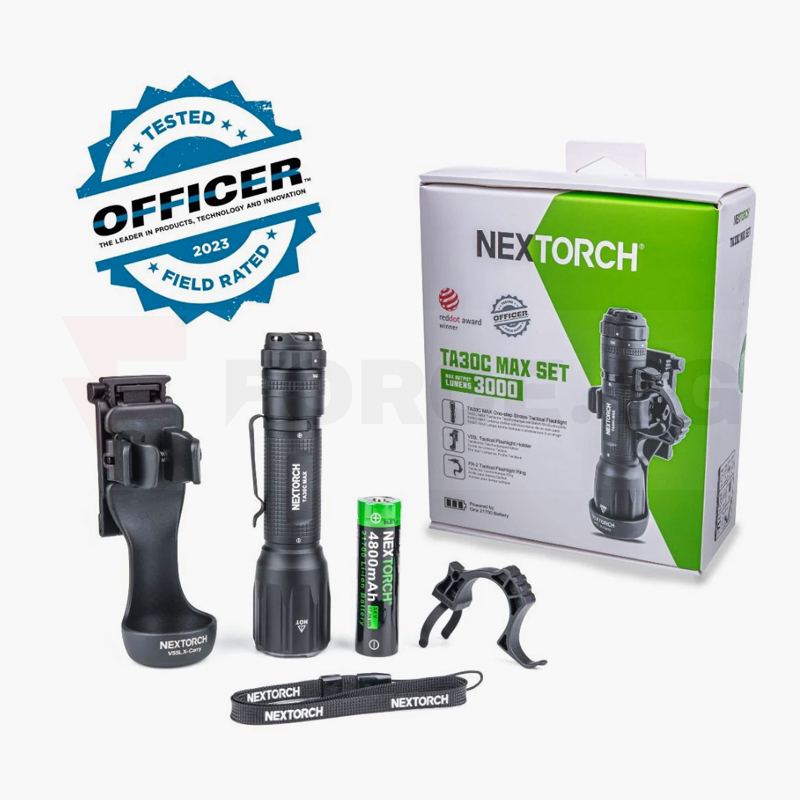 Тактически фенер Nextorch TA30C Max Kit 3000 лумена » Force.BG