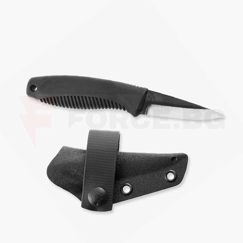 Фиксиран нож Peltonen Pikkusissi M23 черен, 80CrV2 TPE Kydex » Force.BG