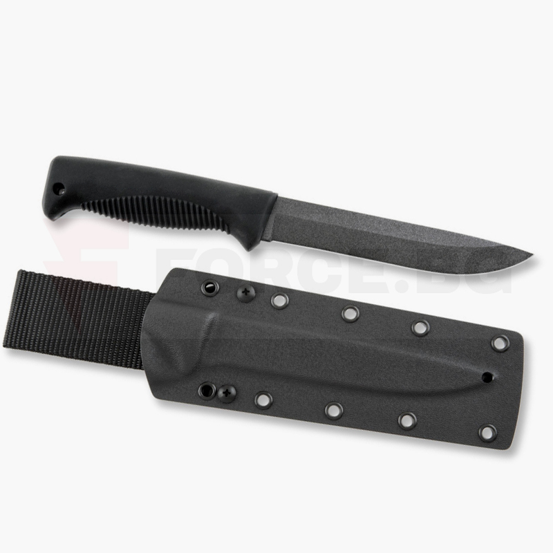 Фиксиран нож Peltonen Sissipuukko M95 въглеродна стомана PTFE Black » Force.BG