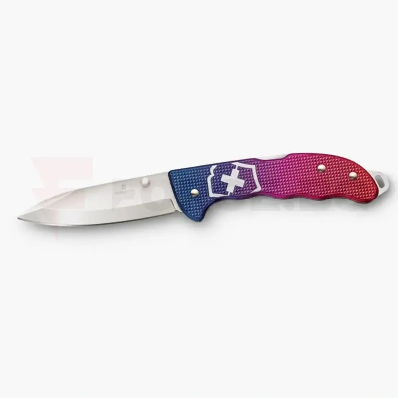 Джобен нож Victorinox Evoke Alox червен/син с алуминиева дръжка » Force.BG