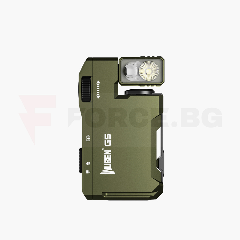 Заряден фенер WUBEN G5 RGB EDC Light 400 lumens Green » Force.BG