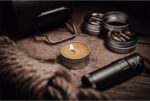 Компактни свещи от пчелен восък Exotac CandleTin Nano 3бр » Force.BG