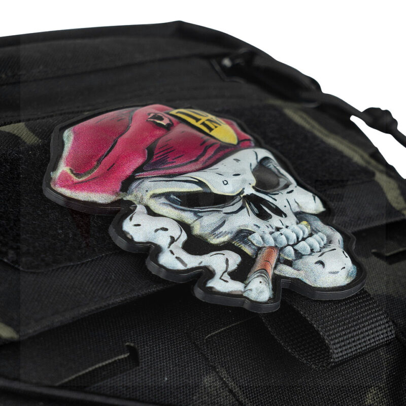 Тактически пач 101 INC 3D UV Skull Red Beret 9,2x7,9 см » Force.BG
