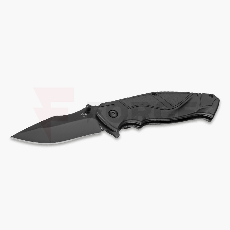 Тактически сгъваем нож Boker Plus All Black Pro D2 Синтетична дръжка Черен » Force.BG