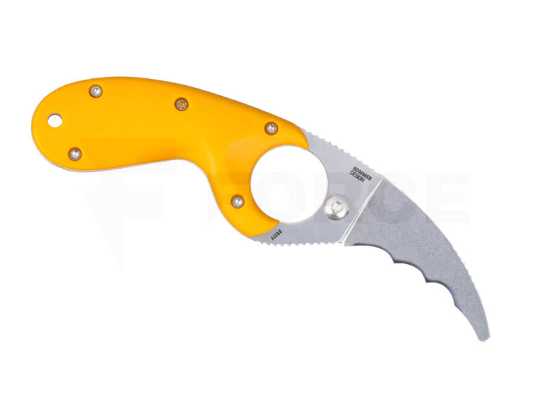 Фиксиран нож CRKT Bear Claw AUS-8 Жълт » Force.BG