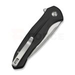 Джобен нож CIVIVI Button Lock Kitefin 14C28N черен алуминий » Force.BG