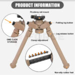 Двунога за оръжие Discoveryopt DO360 M-Lok черна » Force.BG