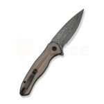 Джобен нож CIVIVI Button Lock Kitefin Damascus кафяво-сив » Force.BG
