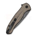 Джобен нож CIVIVI Button Lock Kitefin Damascus кафяво-сив » Force.BG