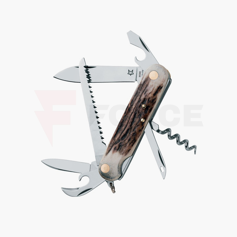Мултифункционален нож Fox Knives Venatores BM390MC с еленски рог » Force.BG