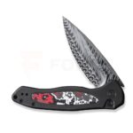 Джобен нож WEKNIFE Button Lock Kitefin Damasteel Black Titanium » Force.BG