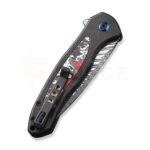 Джобен нож WEKNIFE Button Lock Kitefin Damasteel Black Titanium » Force.BG