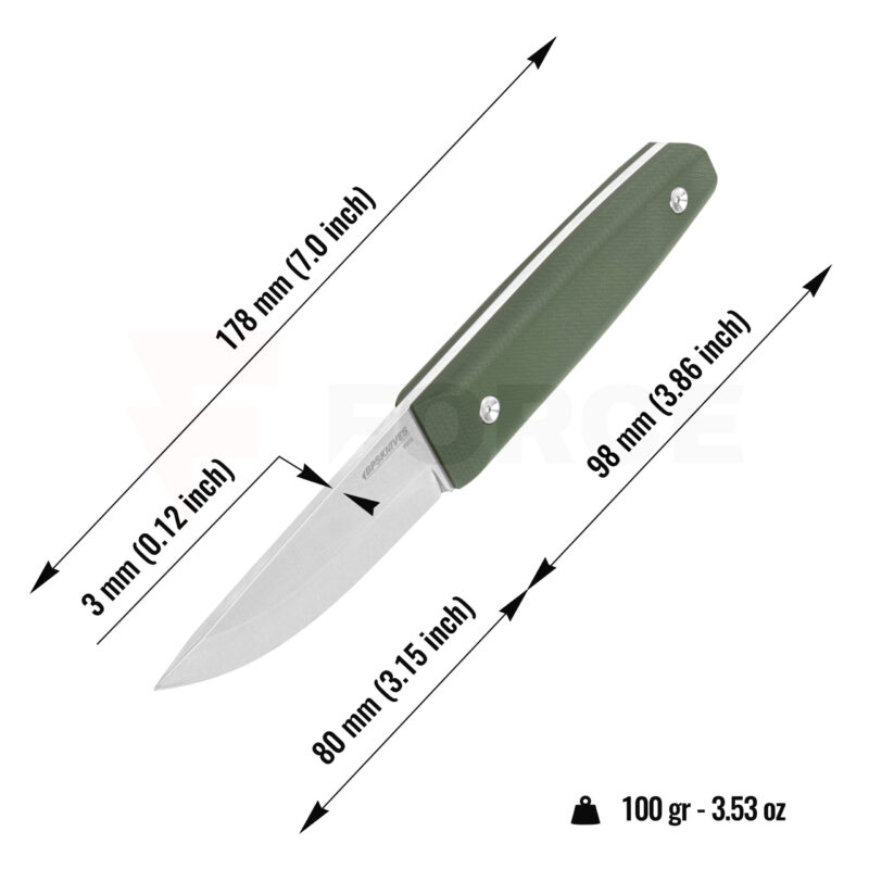 Нож с фиксирано острие BPS Knives Aurora VG-10 G10 » Force.BG