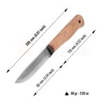 Нож с фиксирано острие BPS Knives Gotur D2 орех 90 мм » Force.BG