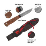 Нож с фиксирано острие BPS Knives Gotur D2 орех 90 мм » Force.BG
