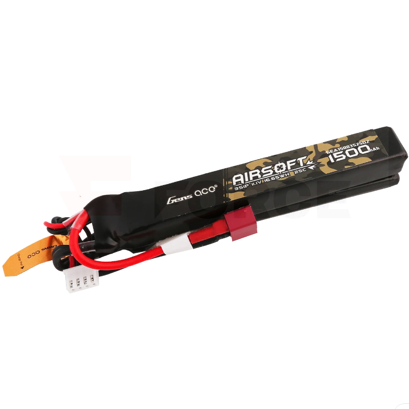 Батерия за еърсофт оръжие Gens ace 11.1V 1500mAh LiPo » Force.BG