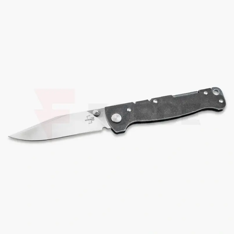 Сгъваем джобен нож Boker Plus Atlas Clippoint TS D2 черен » Force.BG