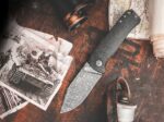 Сгъваем нож Дамаска Boker Solingen Tiger Micarta Кафяв » Force.BG