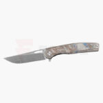 Сгъваем нож CH Otoman Damascus Titanium с титанова дръжка » Force.BG