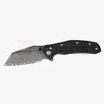 Сгъваем нож CH Otoman Damascus Titanium с титанова дръжка » Force.BG