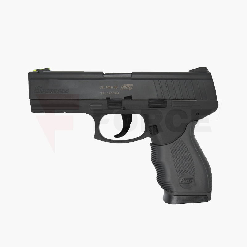 Еърсофт пистолет CO2 ASG Sport 106, черен, 15 патрона » Force.BG