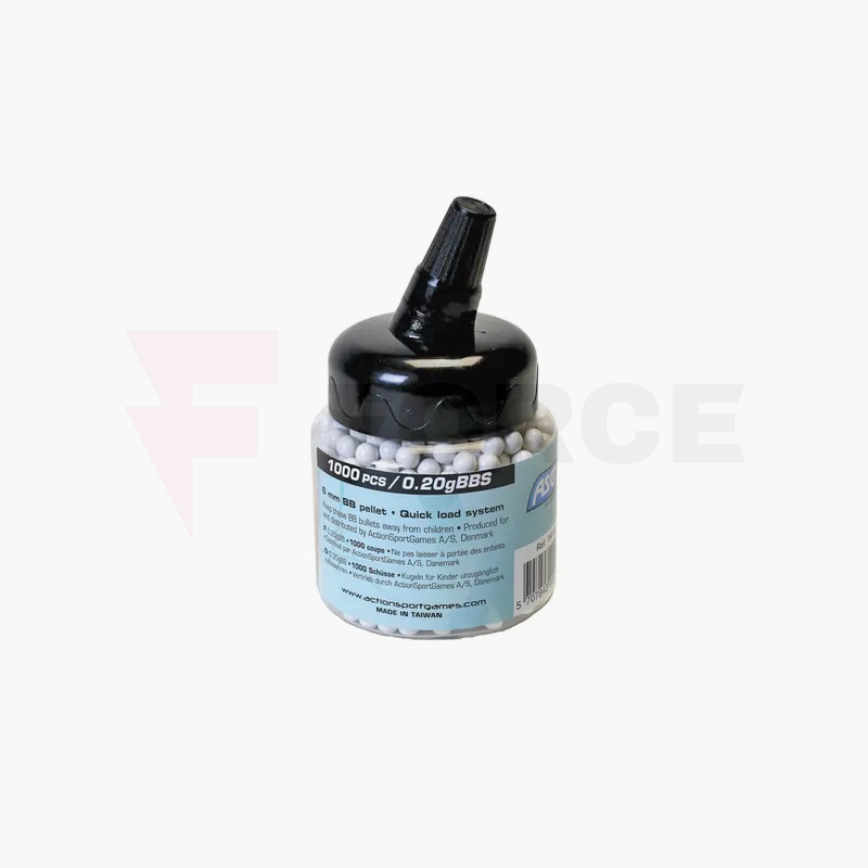 Еърсофт топчета ASG 0.20г 6mm 1000бр » Force.BG