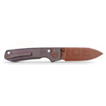 Джобен нож Vosteed Raccoon TiSlim 154CM Titanium Purple-Copper » Force.BG