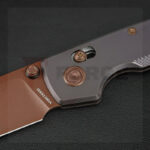 Джобен нож Vosteed Raccoon TiSlim 154CM Titanium Purple-Copper » Force.BG