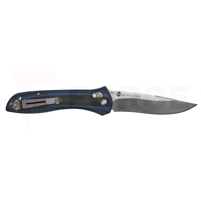 Сгъваем нож Benchmade 710 M390 Black & Blue G10 втора ръка » Force.BG