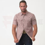 Тактическа риза с къс ръкав Helikon-tex Concealed Carry Rustic Cloth Plaid » Force.BG
