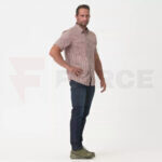 Тактическа риза с къс ръкав Helikon-tex Concealed Carry Rustic Cloth Plaid » Force.BG