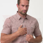 Тактическа риза с къс ръкав Helikon-tex Concealed Carry Rustic Cloth Plaid » Force.BG