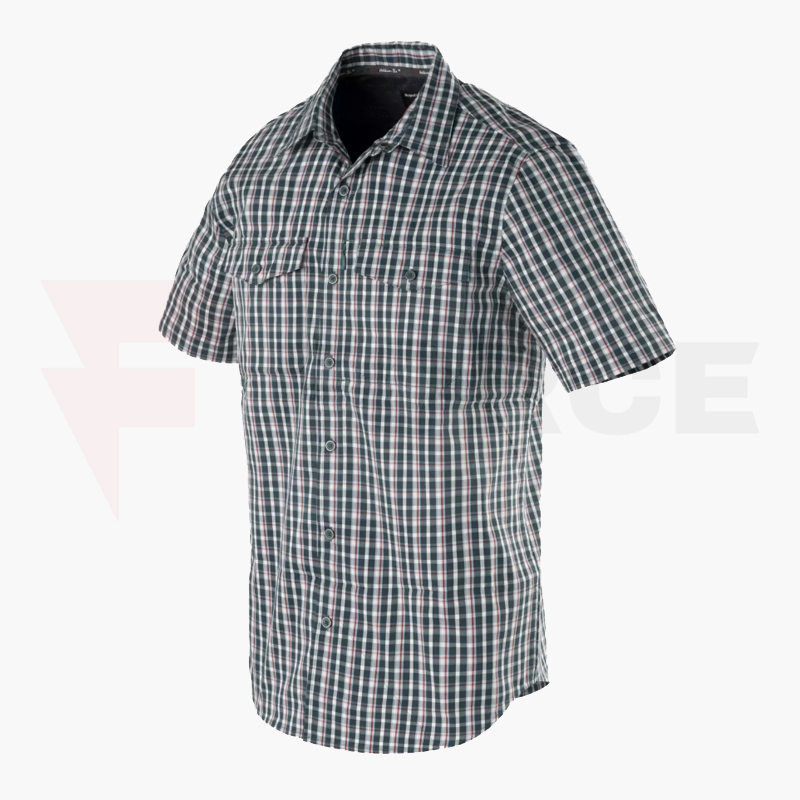 Тактическа риза с къс ръкав Helikon-tex Concealed Carry Rustic Cloth Plaid » Force.BG