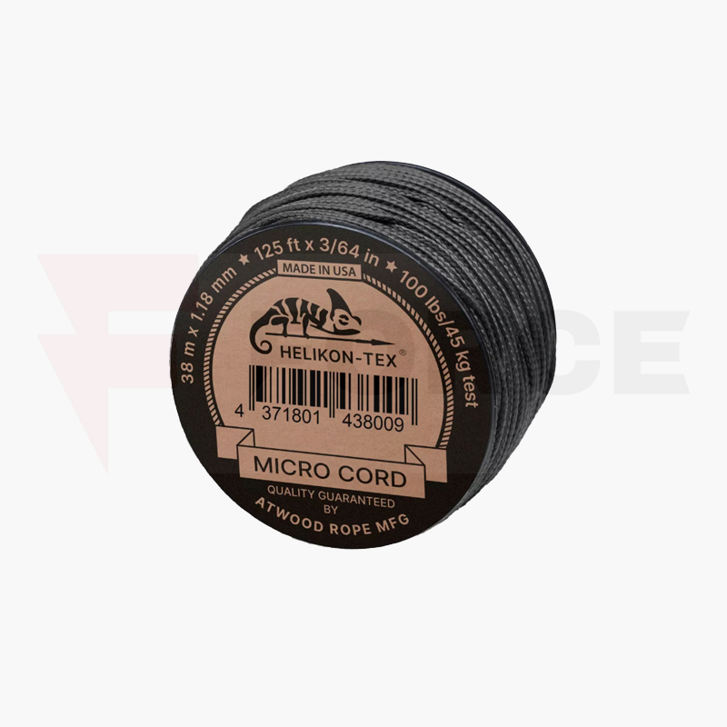 Микро корда Helikon-tex Micro Cord Black 38м 1.18мм » Force.BG